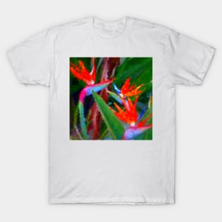 Bird of Paradise Family Abstract T-Shirt